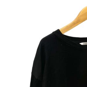 AURALEE LUSTER PLAITING L/S TEE Tシャツ カットソー 長袖 5 ブラック A00P01GT