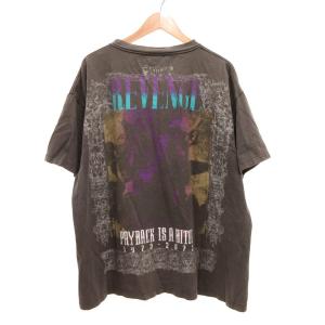 SAINTMICHAEL ×BERBERJIN Tシャツ フェード ダメージ プリント XXL グレー