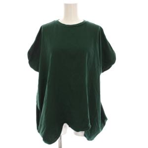25AW スカラップワイドTシャツ カットソー スビンジャージー 38 緑 グリーン 300IA280-1411