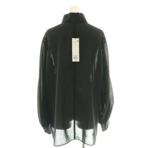 ADORE タグ付き 24SS スパンボイルブラウス シャツ 38 黒 ブラック /SS OS