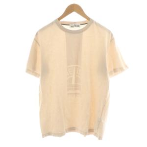 Tシャツ カットソー 半袖 ロゴ XL ベージュ /AN35