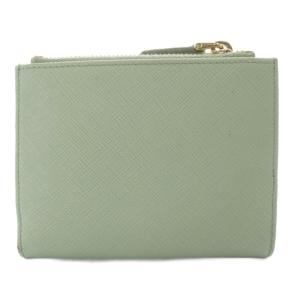 PRADA SAFFIANO TRIANGOLO ウォレット 二つ折り ミントグリーン 1ML050