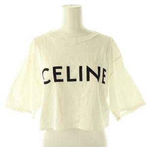 by Hedi Slimane クロップドTシャツ S アイボリー ブラック 2X761501F