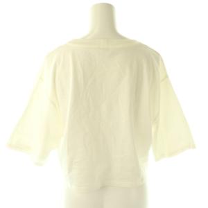 CELINE by Hedi Slimane クロップドTシャツ S アイボリー ブラック 2X761501F