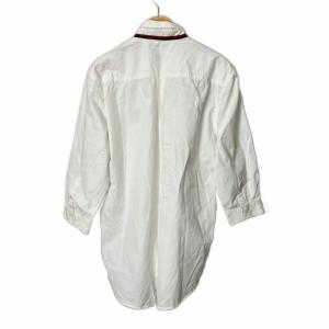 STUSSY リンクロゴ 七分袖シャツ カジュアルシャツ L ホワイト