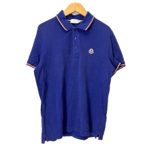 ポロシャツ シャツ カットソー ワッペン 半袖 M パープル 151-091-83456-00