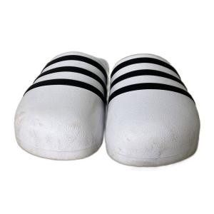 adidas サンダル 3ライン ミュール スリッポン 28.5cm ホワイト GY06