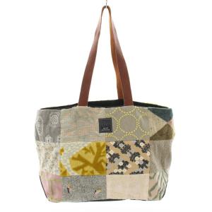 piece bag パッチワーク シルク リネン