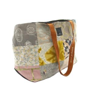 mina perhonen piece bag パッチワーク シルク リネン