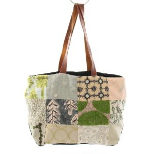 mina perhonen piece bag パッチワーク シルク リネン