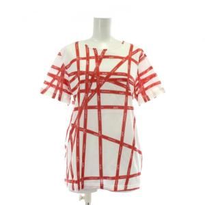 マルジェラ期 ボルデュック Tシャツ リボン柄 L ホワイト