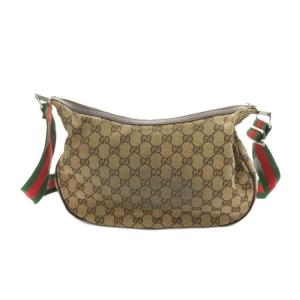 GUCCI ショルダーバッグ GGキャンバス シェリーライン ブラウン 122790