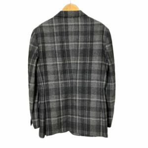 BURBERRY BLACK LABEL ウールテーラードジャケット チェック ブレザー S グレー D1E02-216-06