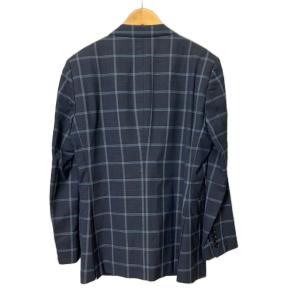BURBERRY BLACK LABEL テーラードジャケット チェック ブレザー M ネイビー D1E12-502-29