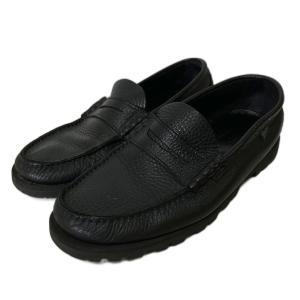 CORAUX コロー モカシン コインローファー シューズ 6 1/2 ブラック