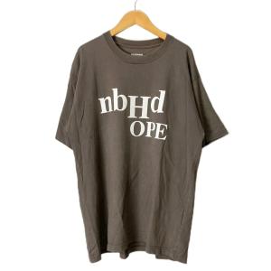 Tシャツ カットソー プリント 半袖 M ベージュ