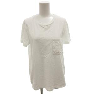 Tシャツ カットソー ロゴ刺繍 半袖 白 ホワイト /FF GY06