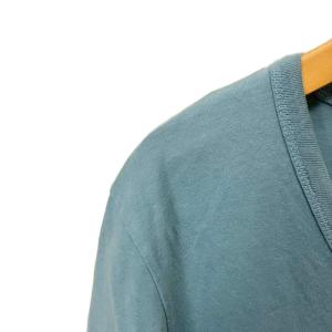 Martin Margiela 10 Tシャツ Vネック カットソー 半袖 44 スカイブルー S50GC0510