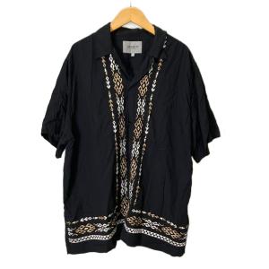 WIP S COBA SHIRT 開襟シャツ オープンカラーシャツ レーヨン 半袖 L ブラック