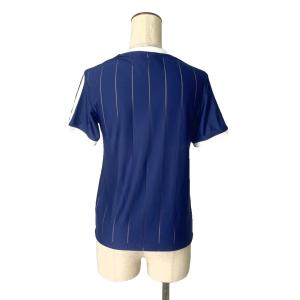 adidas トレフォイル カットソー Tシャツ 半袖 S ネイビー