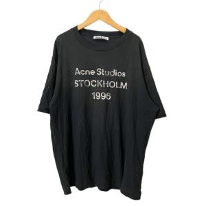 スタンプロゴ ダメージ Tシャツ M ブラック FN-UX-TSHI000013
