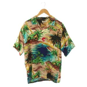 2004 WAIKIKI SHORE アロハシャツ 半袖 総柄 L マルチカラー SS31595 /DF