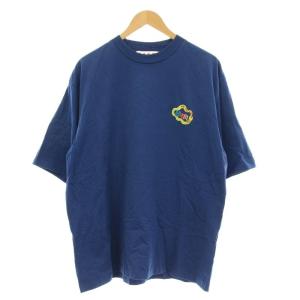 23SS Tシャツ NO VACANCY INN ロゴ バックプリント 半袖 46 青 ブルー HUMU0223PC