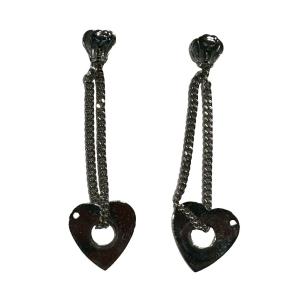 Dior ハート イヤーカフ ピアス イヤークリップ シルバーカラー GY06