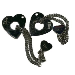 Dior ハート イヤーカフ ピアス イヤークリップ シルバーカラー GY06