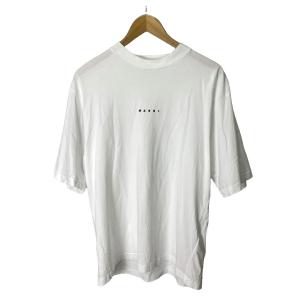 ちびロゴT モックネック Tシャツ カットソー 半袖 HUMU0223P1 USCS87 46 ホワイト