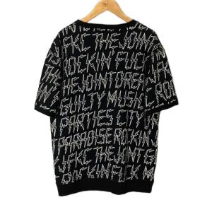 WACKO MARIA 半袖スウェット トレーナー サンダー柄 雷 M ブラック