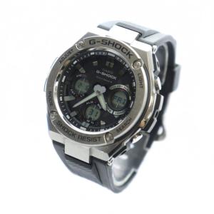 CASIO G-SHOCK GST-W110 g-steelブラックPVDステンレススチール 腕時計 ソーラー
