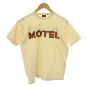 Tシャツ カットソー 半袖 プリント 38 ベージュ /BM