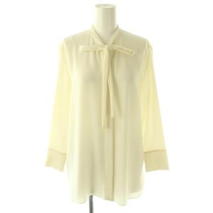 PRIME GGT TIE BLOUSE ブラウス シャツ タイ 長袖 S オフホワイト 01-3308206