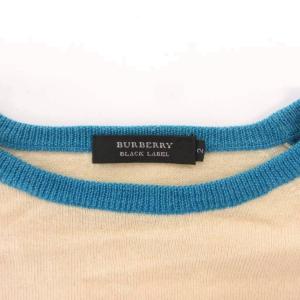 BURBERRY BLACK LABEL クルーネックニット セーター 2 アイボリー ピュアウール ラグランスリーブ /JI JAA