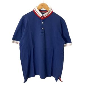 NAPOLI ポロシャツ シャツ カットソー 半袖 M ブルー IB0101