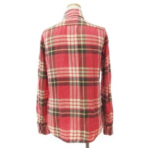 RALPH LAUREN 国内正規 ボタンダウン シャツ ブラウス 長袖 チェック コットン100% ピンク系 SP