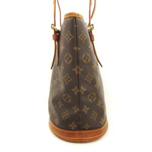 LOUIS VUITTON M42238 モノグラム プチ バケットPM ショルダー トートバッグ ブラウン系