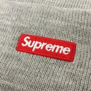 Supreme ×New Era Shop Beanie ニット キャップ ビーニー ボックスロゴ 帽子 グレー系