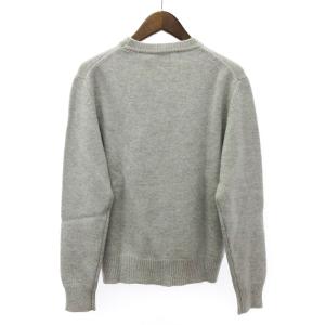 Maison Kitsuné BIG FOX HEAD PULLOVER ニット セーター ウール グレー