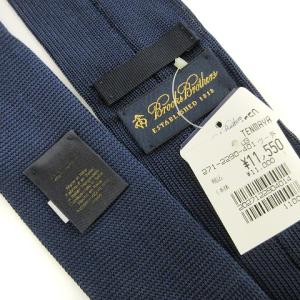 Brooks Brothers タグ付き ニットタイ ネクタイ シルク100％ ゴールデンフリース刺繍 紺 ネイビー