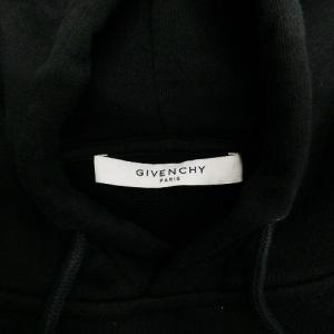 GIVENCHY BMJ02L3Y3P プルオーバーパーカー コントラスト ストライプ ロゴ L ブラック