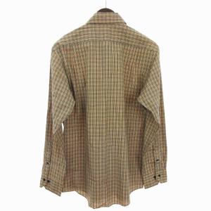 BURBERRY BLACK LABEL オープンカラー シャツ 長袖 ノバチェック 国内正規 コットン 2 M程度 ベージュ