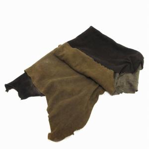 TAKAHIROMIYASHITATheSoloIst. jungle scarf スカーフ ストール 鹿革 s.0253 チョコレート×ベージュ ブラウン系