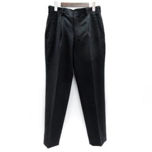 パンツ スラックス ジップ ストライプ ウール PF-P005 AD2010 アーカイブ XS 紺 ネイビー