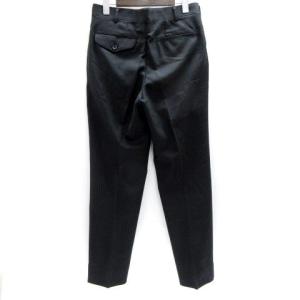 COMME des GARCONS HOMME PLUS パンツ スラックス ジップ ストライプ ウール PF-P005 AD2010 アーカイブ XS 紺 ネイビー