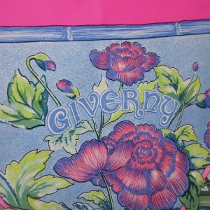 HERMES スカーフ カレ90 ジヴェルニー GIVERNY モネの庭 大判 シルク ピンク系