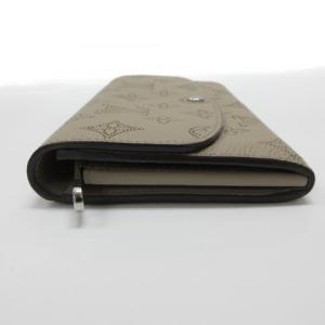 LOUIS VUITTON M60144 長財布 マヒナ モノグラム ポルトフォイユ イリス レザー ガレ ベージュ
