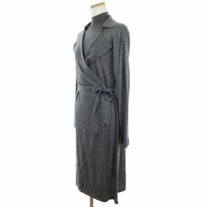 Leilian ロング カーディガン カットソー セット ニット ガウン ウール グレー 11 L相当