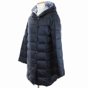 Leilian ダウンコート ネイビー系 11